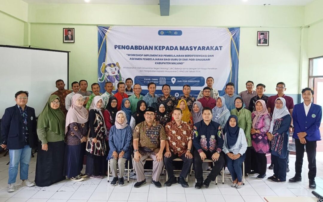 Wujudkan Pendidikan Berkualitas melalui Workshop Pembelajaran Berdiferensiasi dan Asesmen Pembelajaran bagi Guru SMK PGRI Singosari